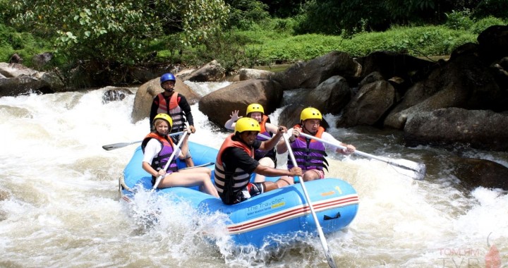 White-water rafting…